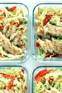 1200 Calorie High Protein Low Carb Diet - salad